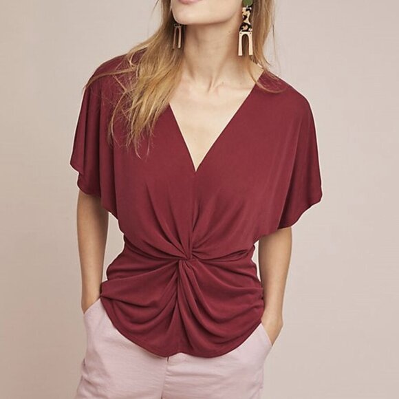 NWT Anthropologie Stelvio Twisted Top by ISLA MAUDE - Picture 2 of 9